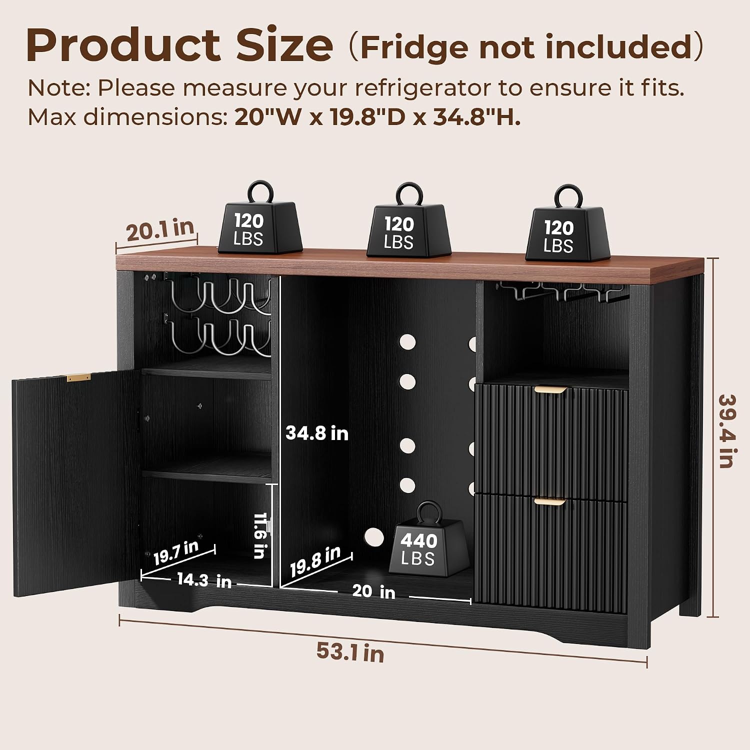 Home Bar And Fridge - Mobile per Bar del Caffè con