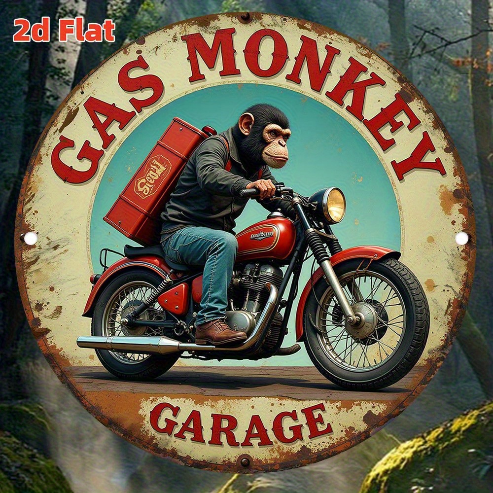 Home Bar Signs - Vintage Gas Monkey Garage Wall Art