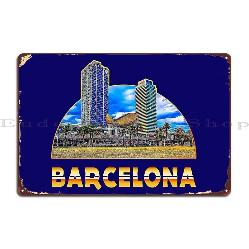 Insegna in metallo con stampa  - Home Barcelona recensione e prezzo